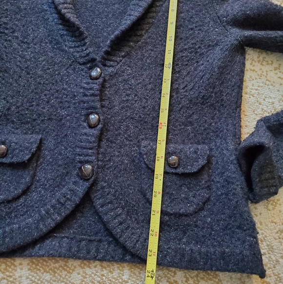 DRESSBARN Mohair Wool Blend Librarian Normcore Cardigan S - Picture 9 of 11